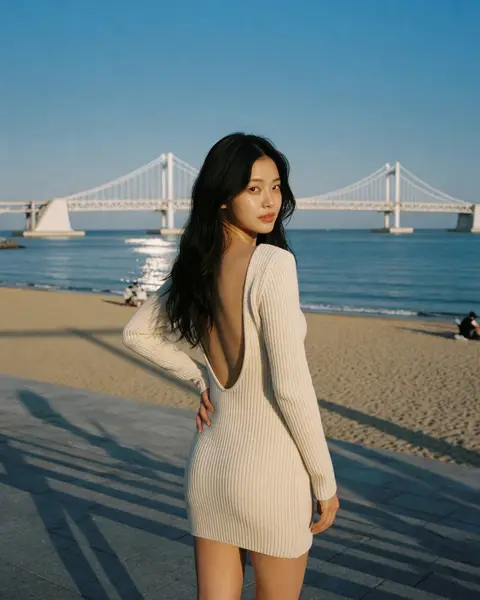 Yuna at Gwangalli Beach