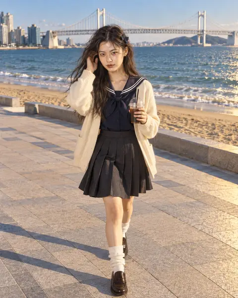Yuna at Gwangalli Beach